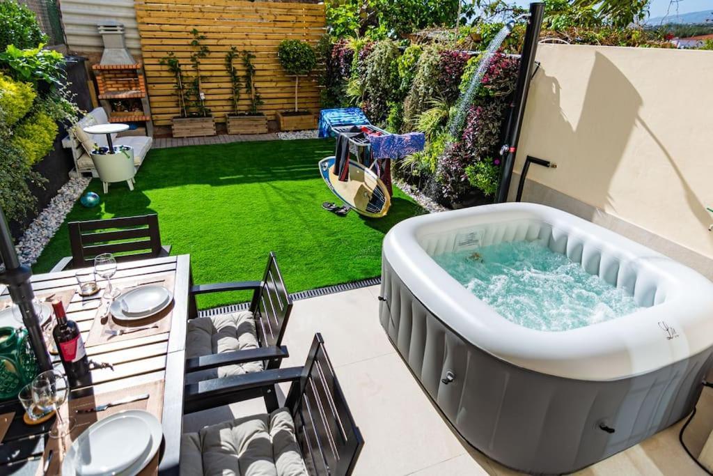 Relaxing Garden Los Cristianos Con Jacuzzi Y Barbacoa Arona (Tenerife) Exterior foto